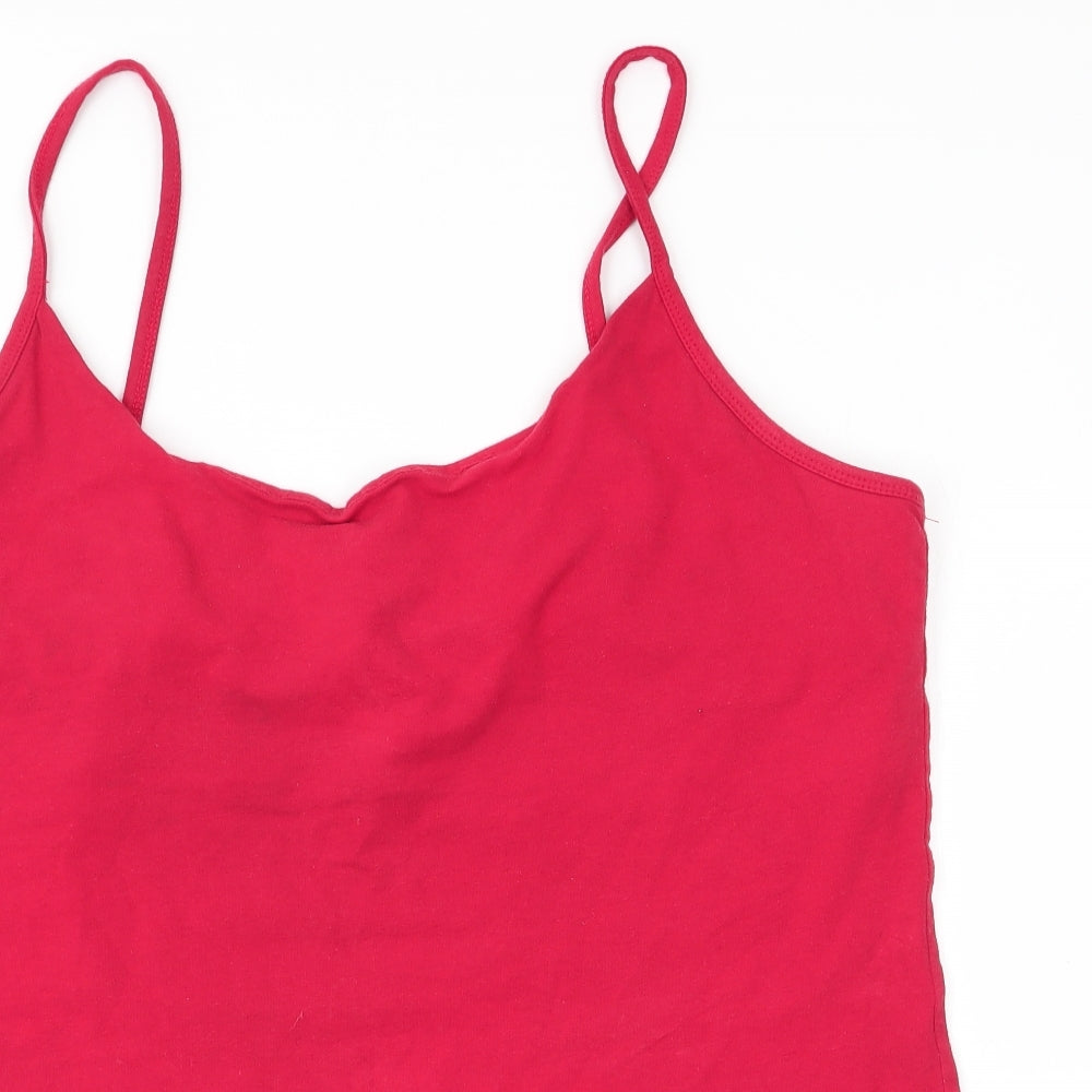 Mia Moda Womens Red   Basic Tank Size 20