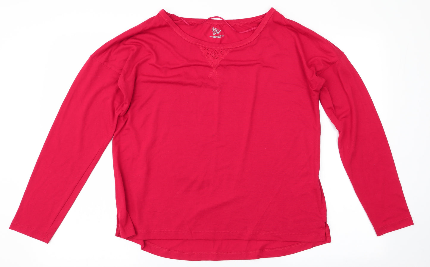 Love to Lounge Womens Red Solid  Top Pyjama Top Size L