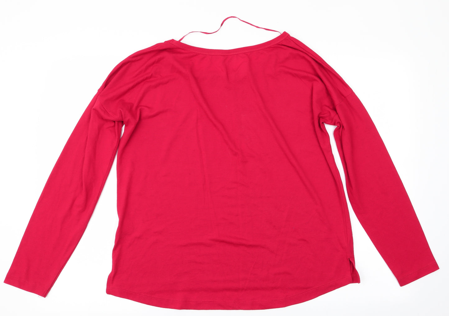 Love to Lounge Womens Red Solid  Top Pyjama Top Size L