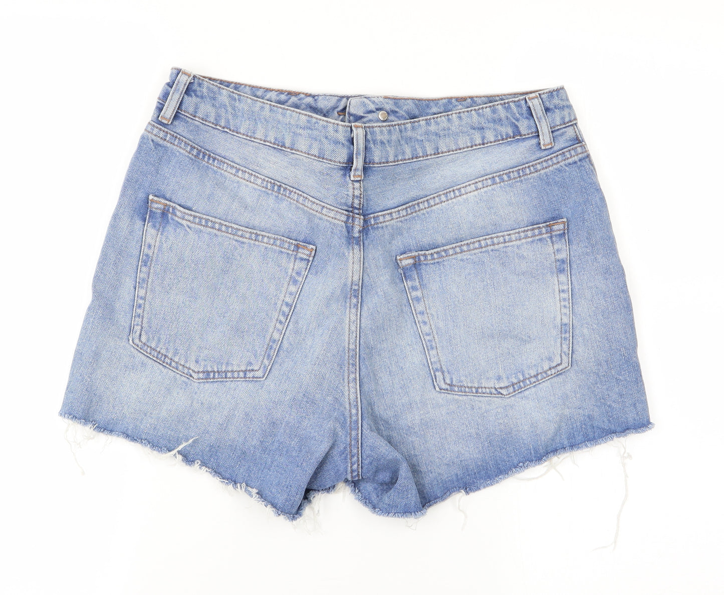 Topshop Womens Blue   Mom Shorts Size 12