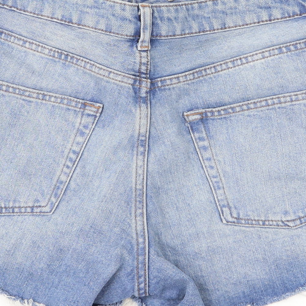 Topshop Womens Blue   Mom Shorts Size 12