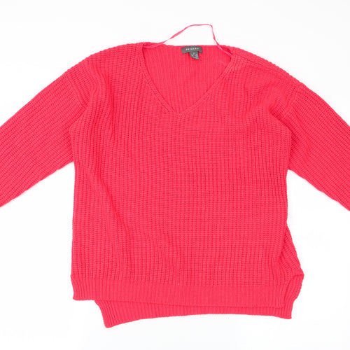 Primark Womens Red   Pullover Jumper Size S