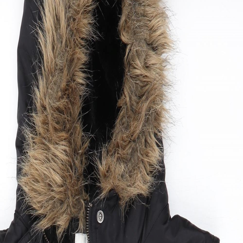 NEXT Womens Black   Gilet Coat Size 12