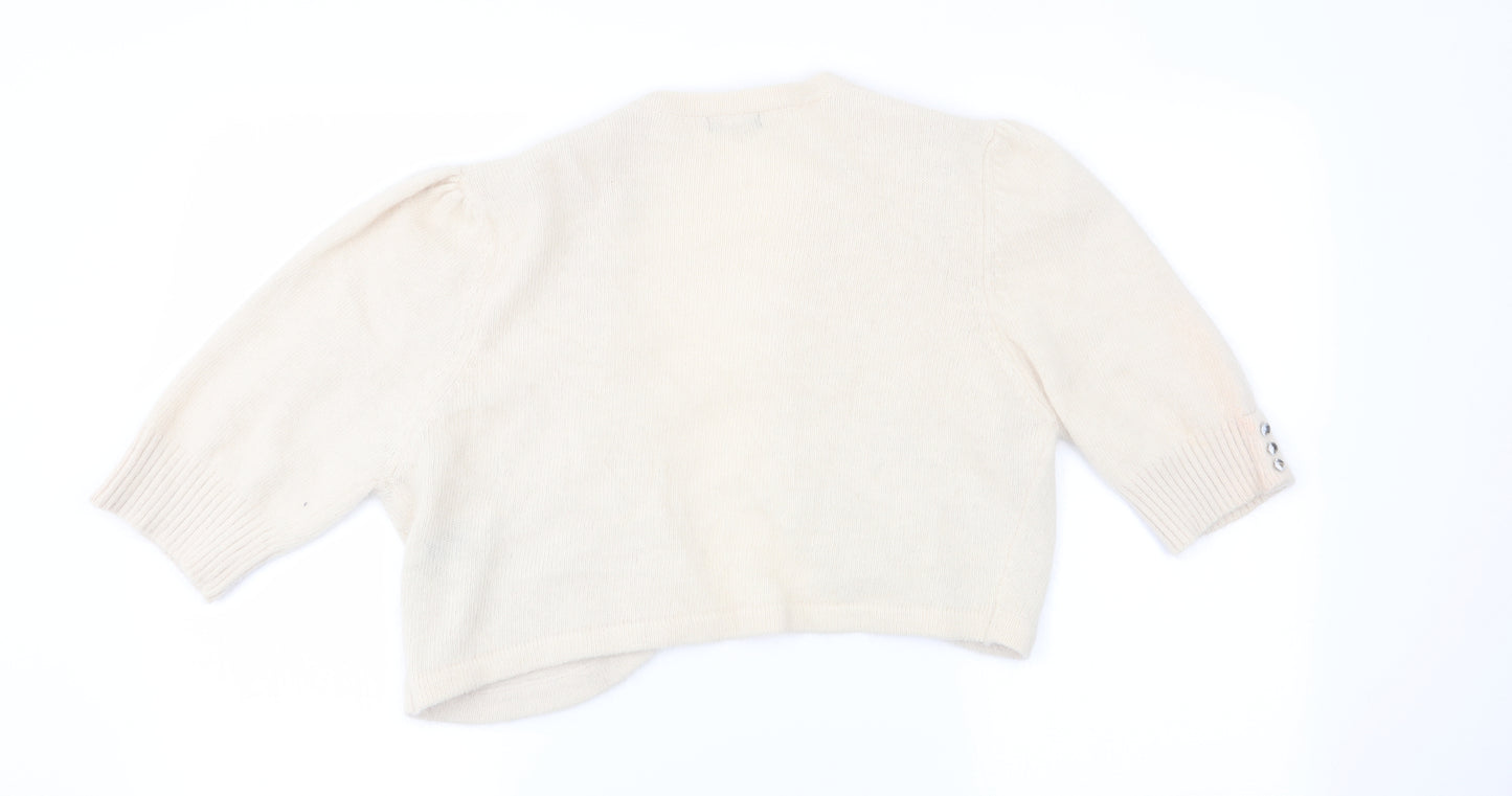 M&Co Womens Beige   Cardigan Jumper Size 2XL