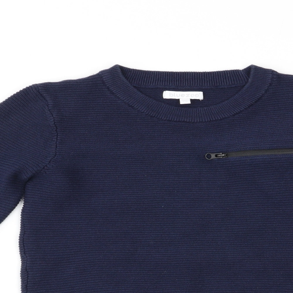 Debenhams Boys Blue   Pullover Jumper Size 7-8 Years