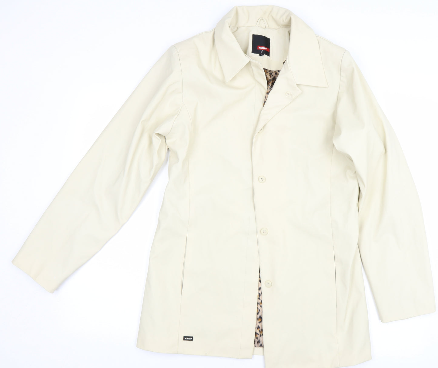 egr Womens Beige   Trench Coat Coat Size 12