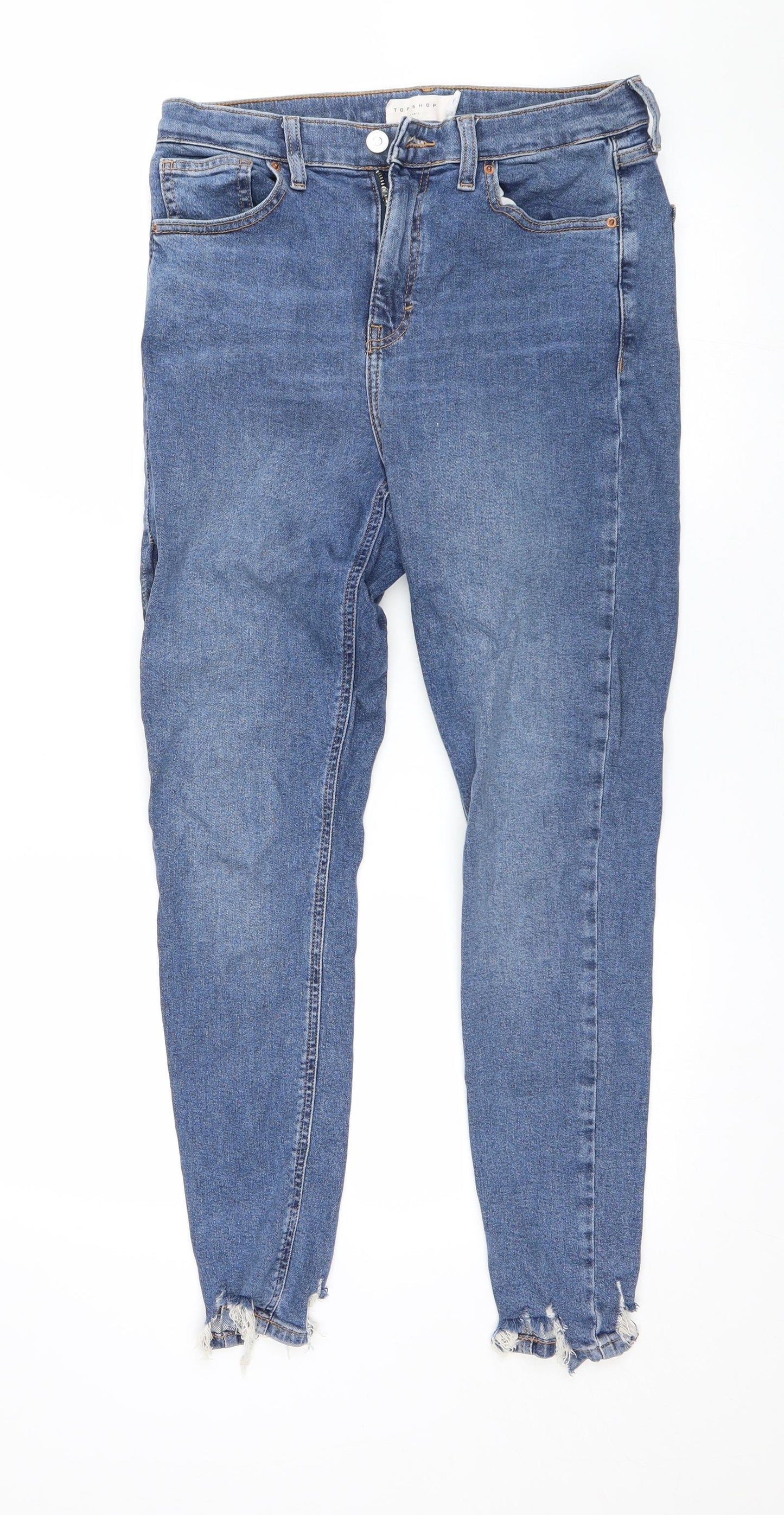 Topshop Womens Blue   Skinny Jeans Size 30 L32 in