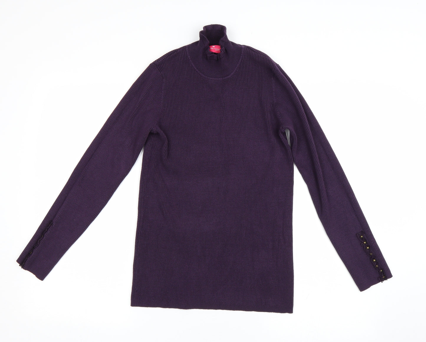 Together Womens Purple   Pullover Jumper Size 12