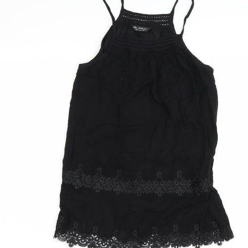 Miss Selfridge Womens Black   Basic Tank Size 8
