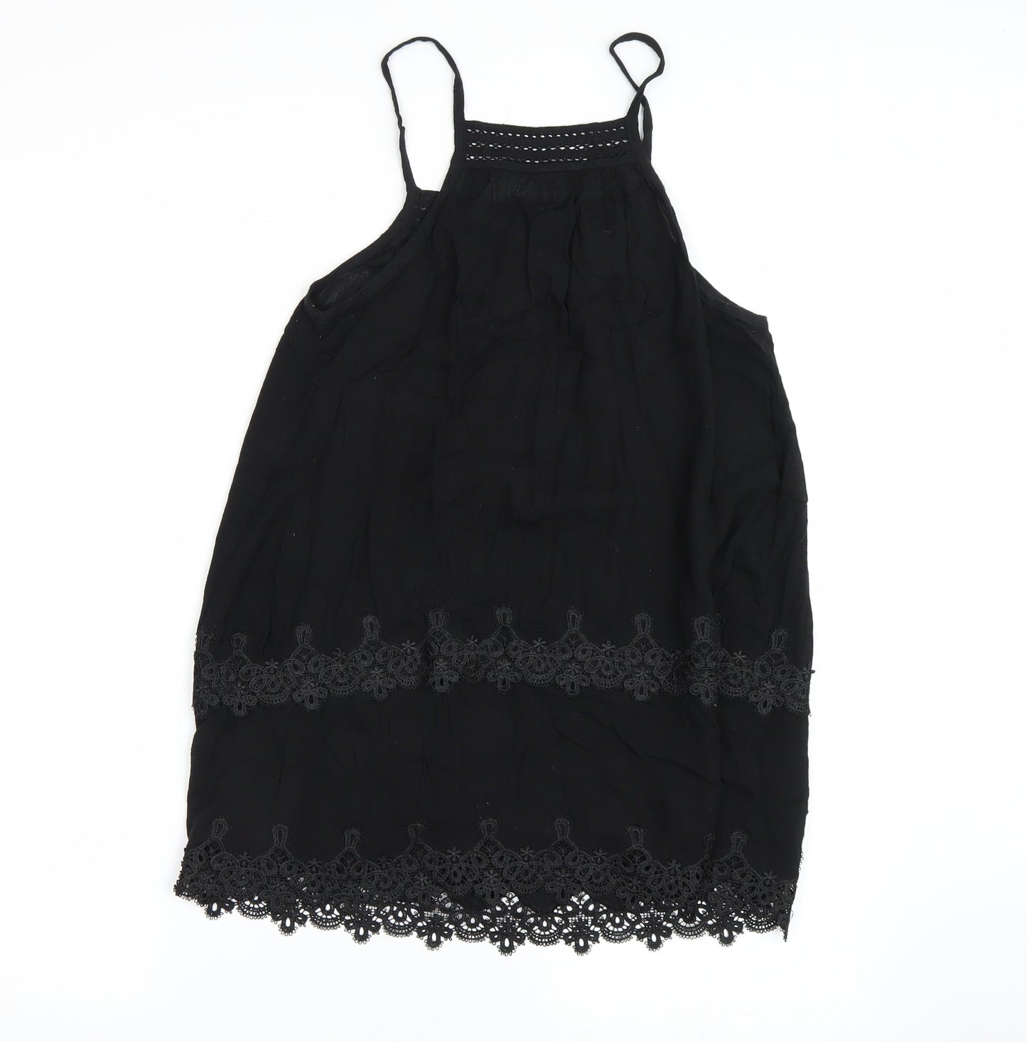 Miss Selfridge Womens Black   Basic Tank Size 8