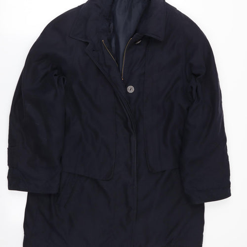 Preworn Womens Blue   Overcoat Coat