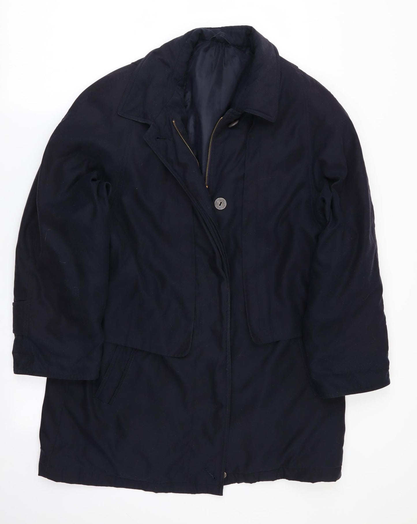 Preworn Womens Blue   Overcoat Coat