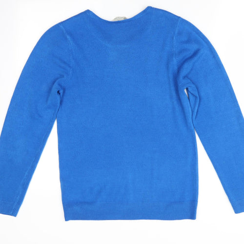 Love Knitwear Womens Blue   Pullover Jumper Size 14