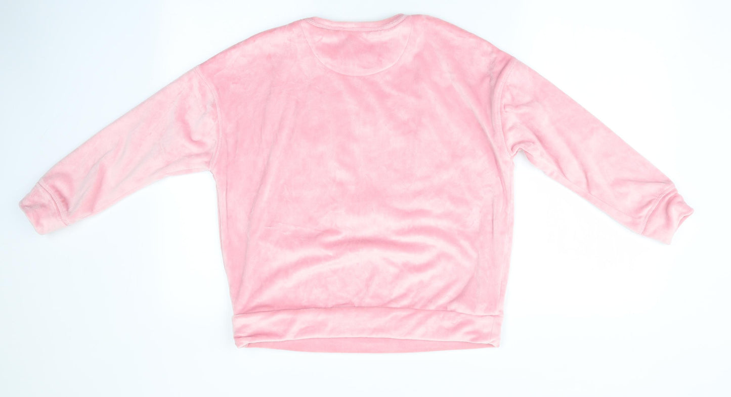 Under the Stars by Next Girls Pink Solid   Pyjama Top Size 10 Years  - Head in the clouds