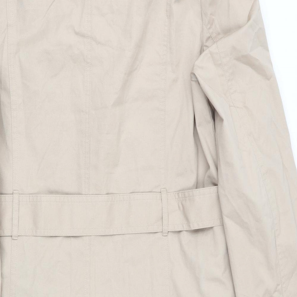 Avon Womens Beige   Trench Coat Coat Size 16
