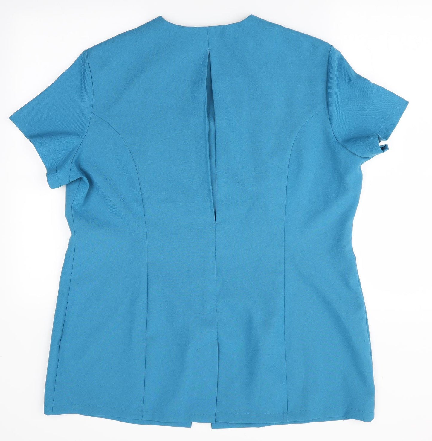 Simon Jersey Womens Blue   Jacket  Size 22  - Short Sleeves
