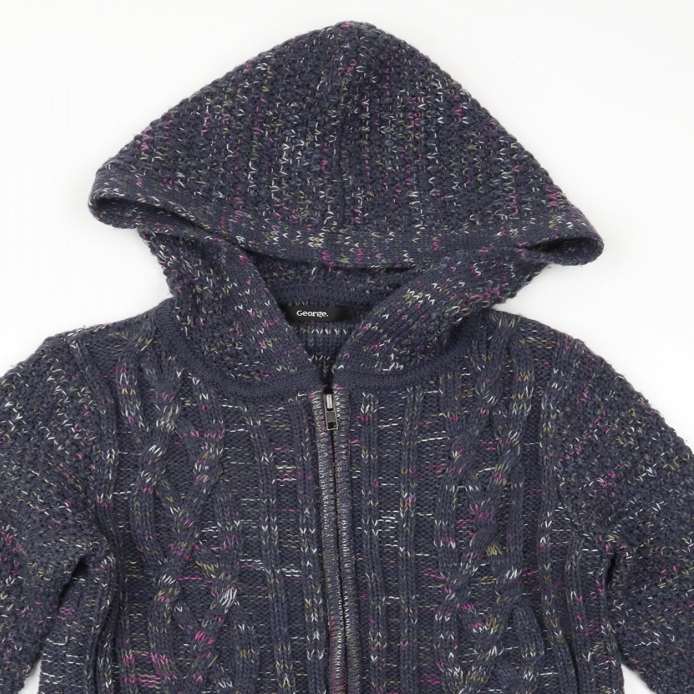 George Womens Blue   Cardigan Jumper Size 8
