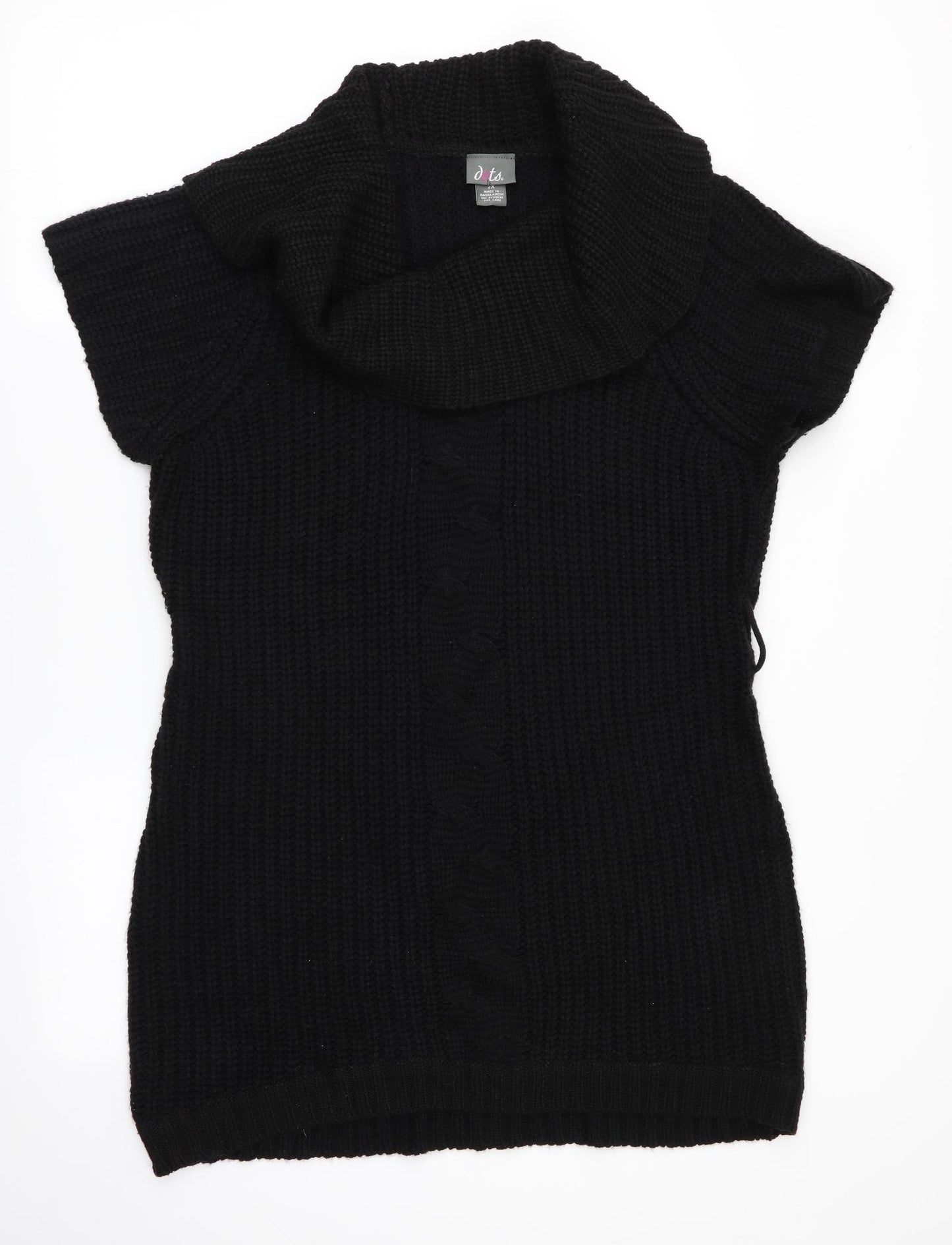 Dots Womens Black   Tunic Jumper Size 2XL