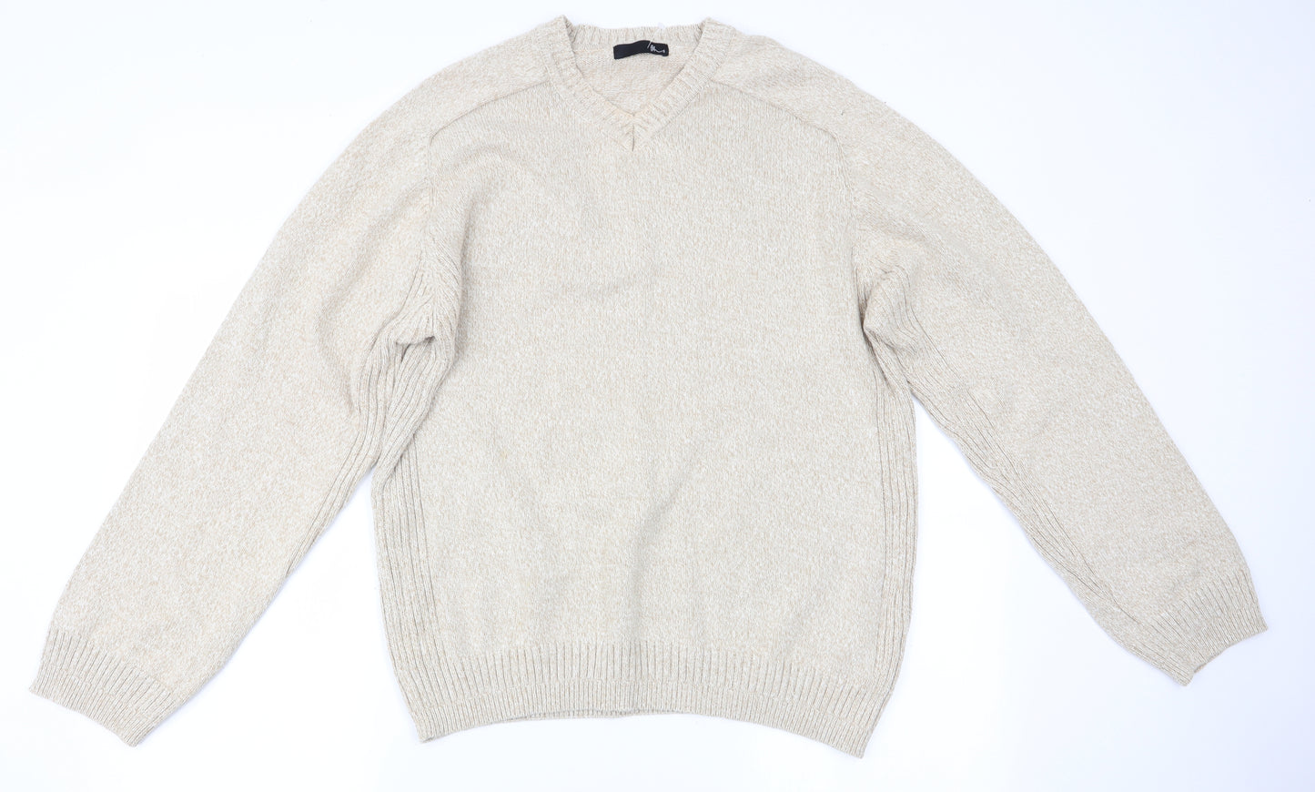 BHS Mens Beige   Pullover Jumper Size L