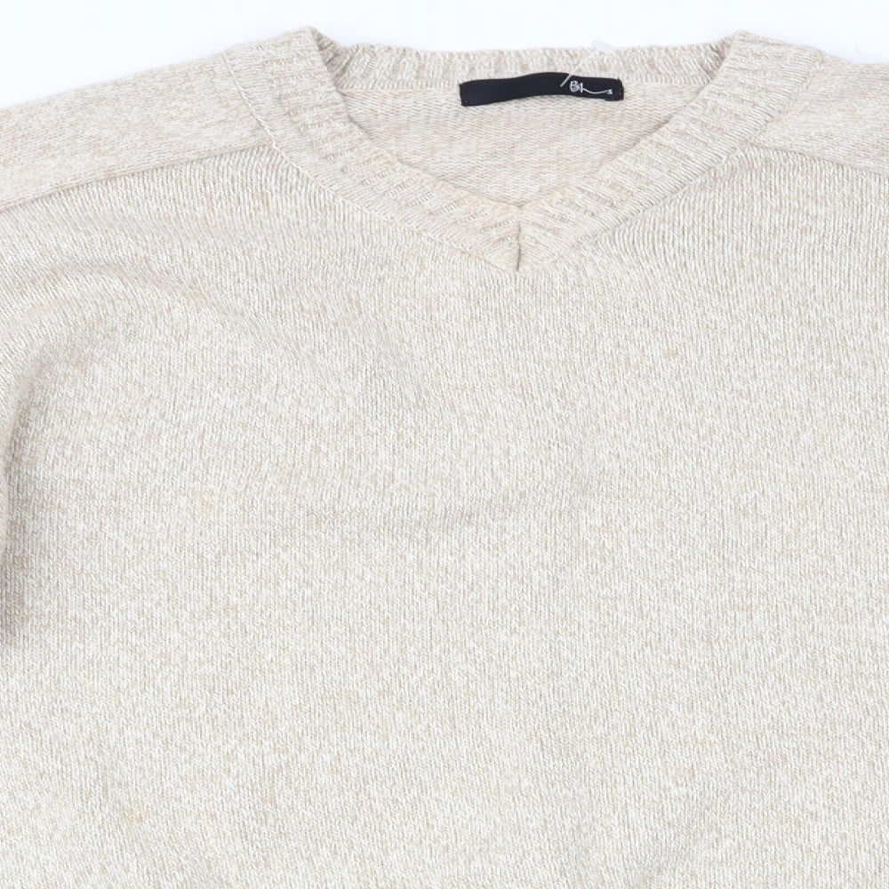 BHS Mens Beige   Pullover Jumper Size L