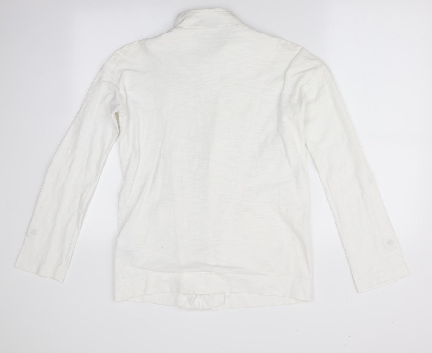 NEXT Womens White   Jacket Coat Size 10  - roll up sleeve