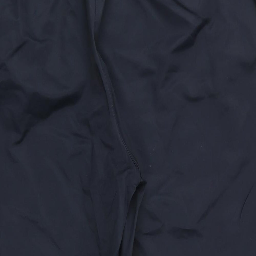 Lyle & Scott Womens Blue   Cropped Trousers Size 16 L21.5 in - Side Elastication