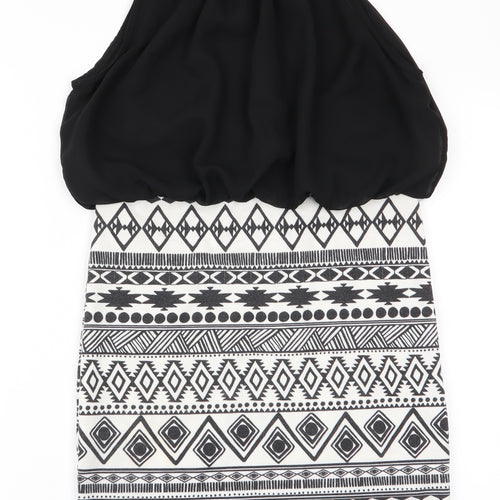 Love Womens Black Geometric  Bodycon  Size M