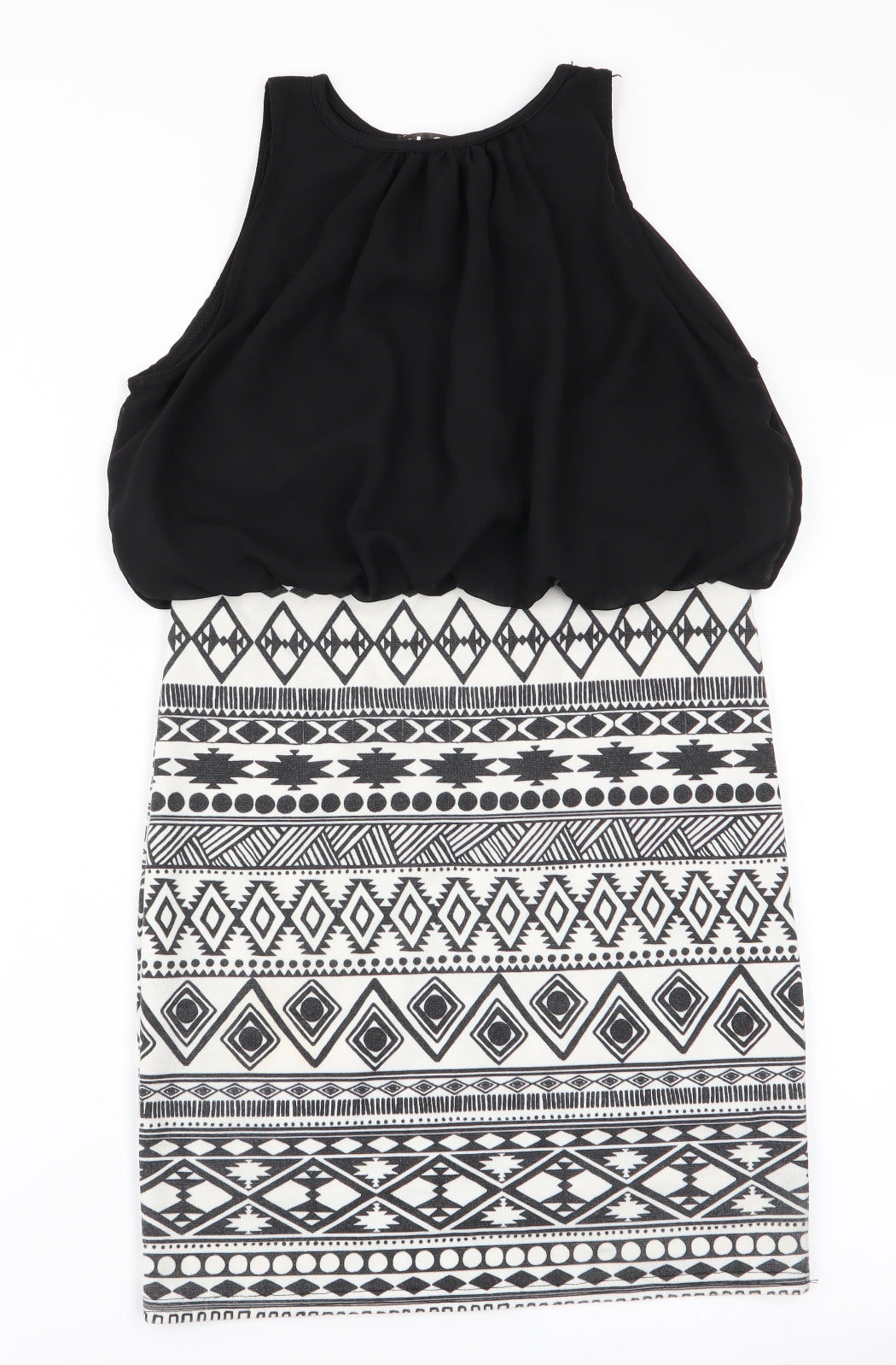 Love Womens Black Geometric  Bodycon  Size M