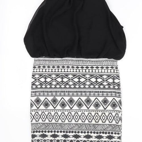 Love Womens Black Geometric  Bodycon  Size M