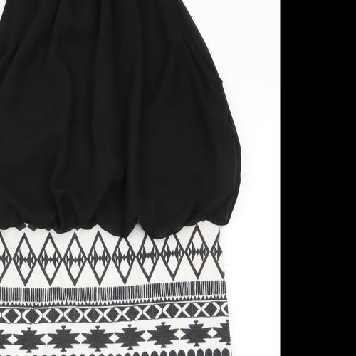 Love Womens Black Geometric  Bodycon  Size M