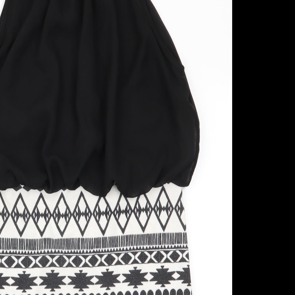 Love Womens Black Geometric  Bodycon  Size M