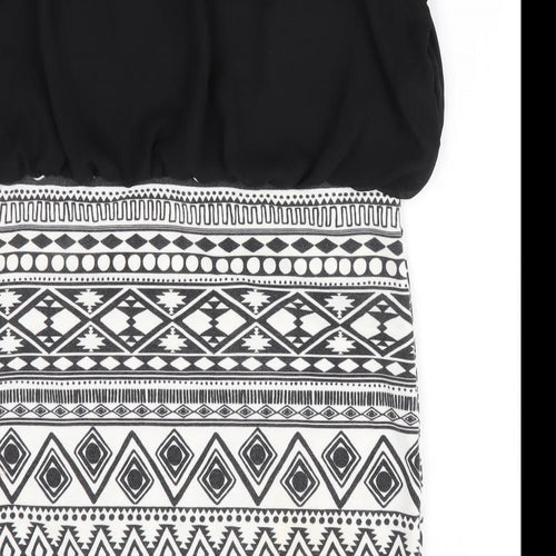 Love Womens Black Geometric  Bodycon  Size M