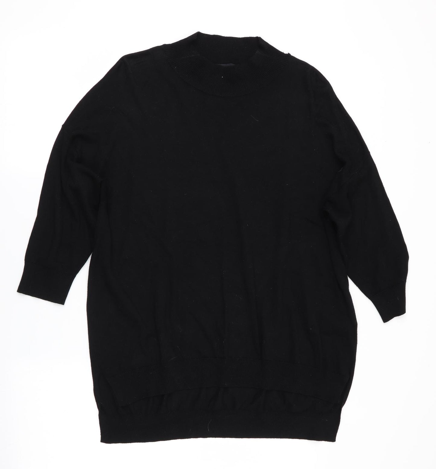 Florence and Fred Womens Black   Pullover Jumper Size 16  - Longline Jumper