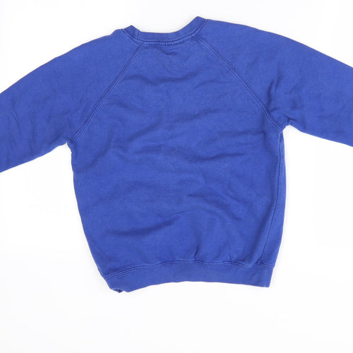 AWDis  Boys Blue   Pullover Sweatshirt Size 7-8 Years  - Lanchester E.P. School