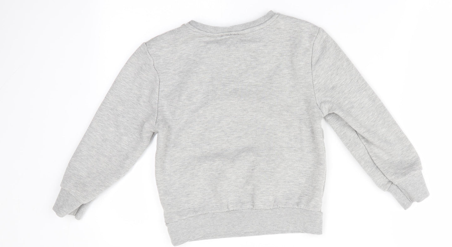 Batman by Primark Boys Grey   Pullover Sweatshirt Size 6-7 Years  - Dude by Day Batman by Night
