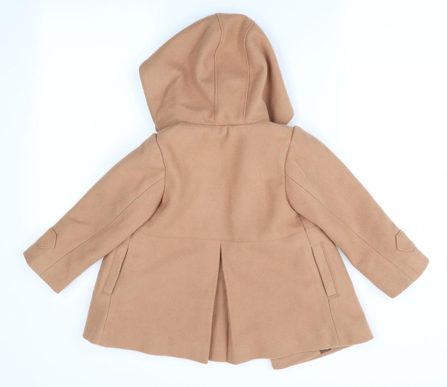 NEXT Girls Beige   Overcoat Coat Size 3-4 Years