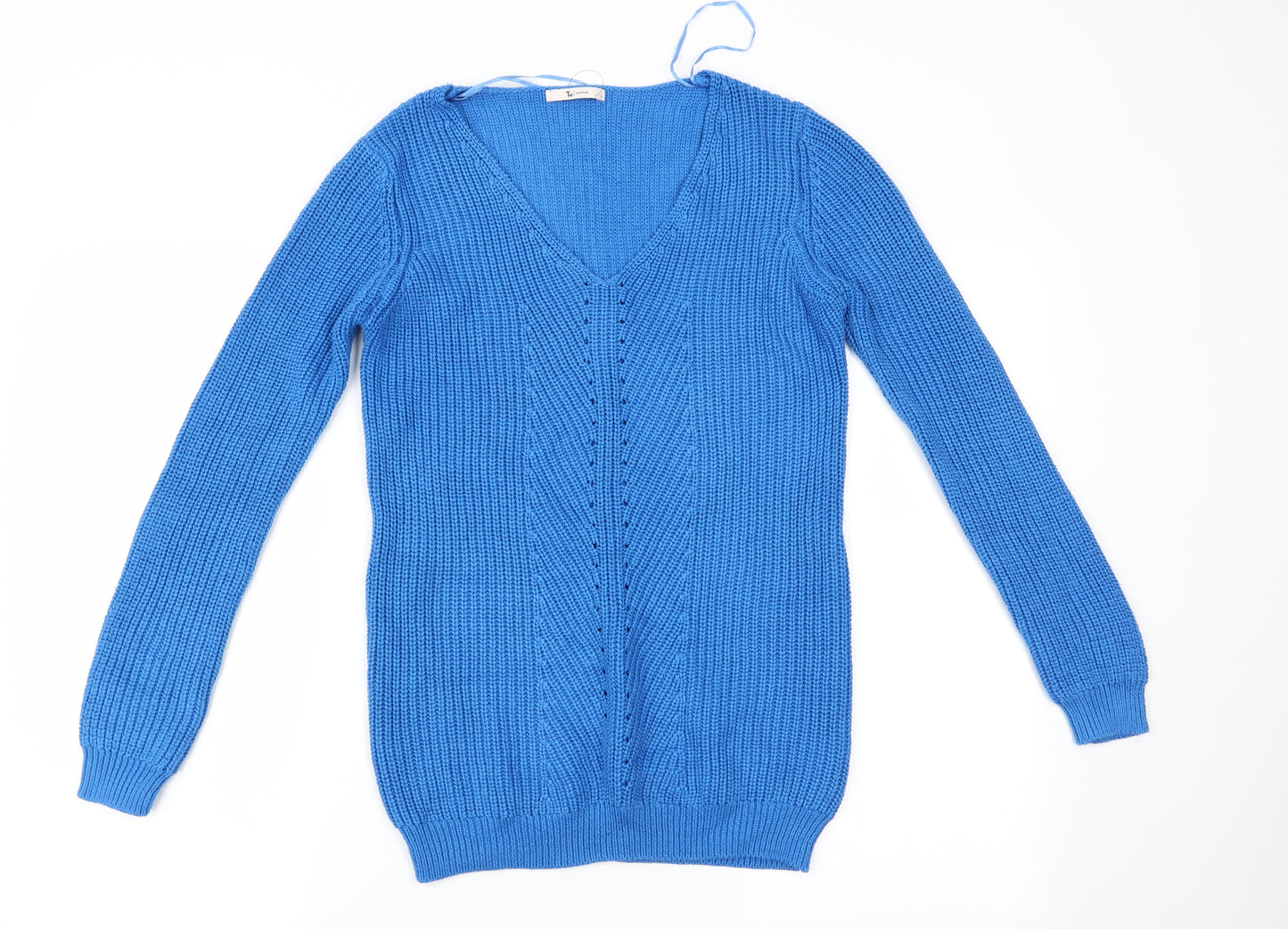 TU Womens Blue   Pullover Jumper Size 8  - Longline Jumper