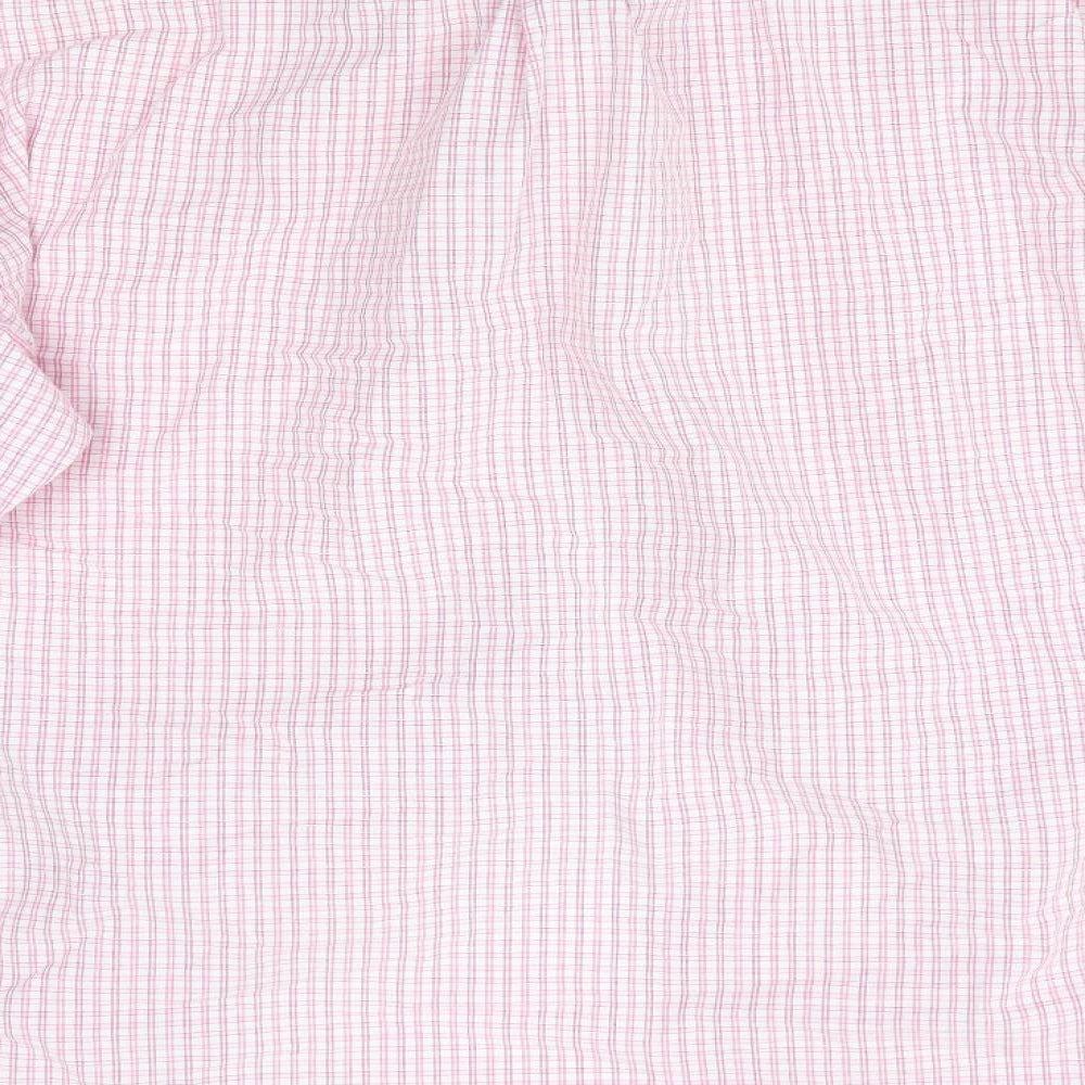 Yves Saint Laurent Mens Red Check   Button-Up Size XL