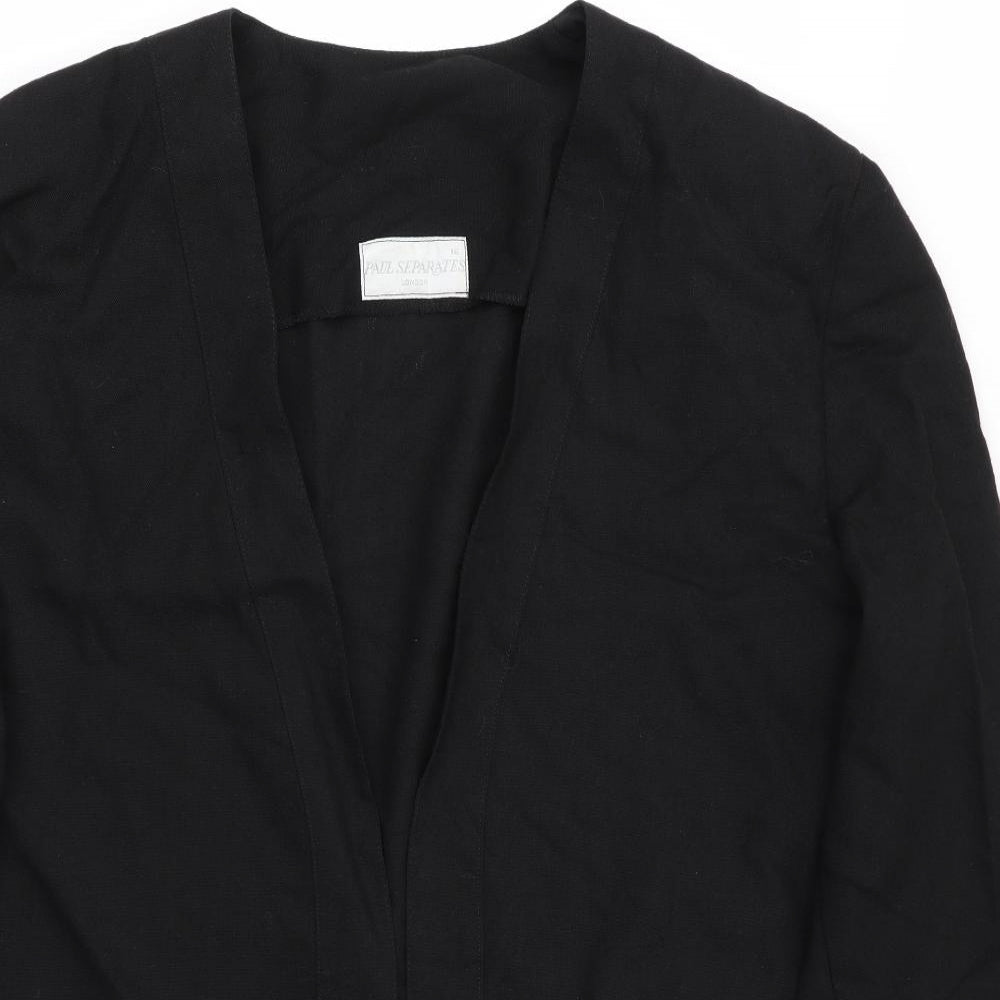 Paul Separates Womens Black   Jacket Coat Size 16