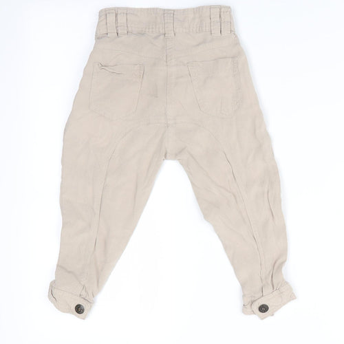 Funky Diva Girls Beige   Jogger Trousers Size 3-4 Years