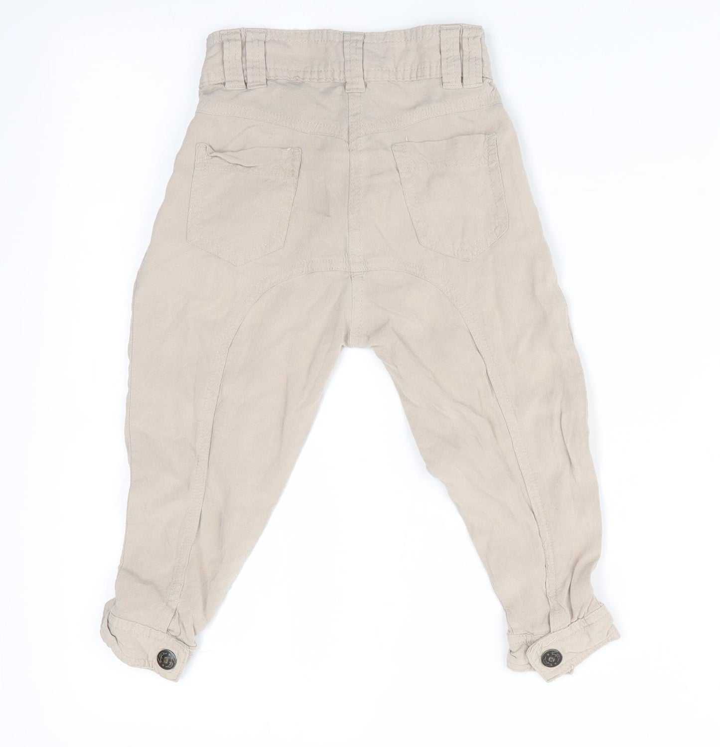 Funky Diva Girls Beige   Jogger Trousers Size 3-4 Years