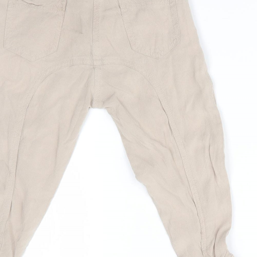 Funky Diva Girls Beige   Jogger Trousers Size 3-4 Years
