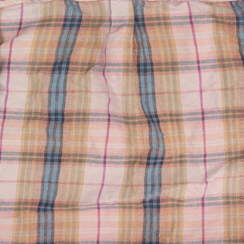 Natif Mens Orange Check   Button-Up Size M