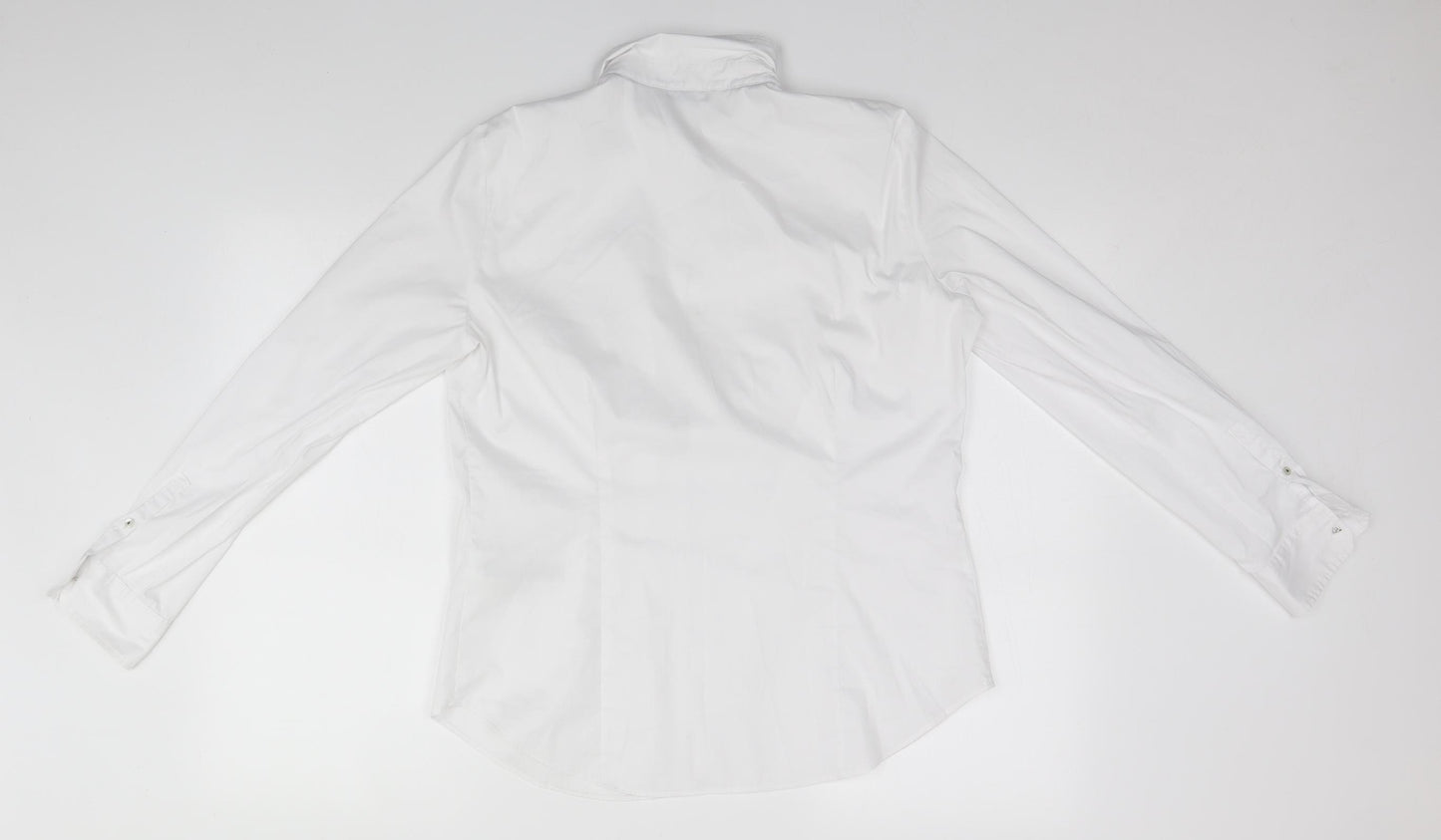 Marks and Spencer Mens White    Button-Up Size 14