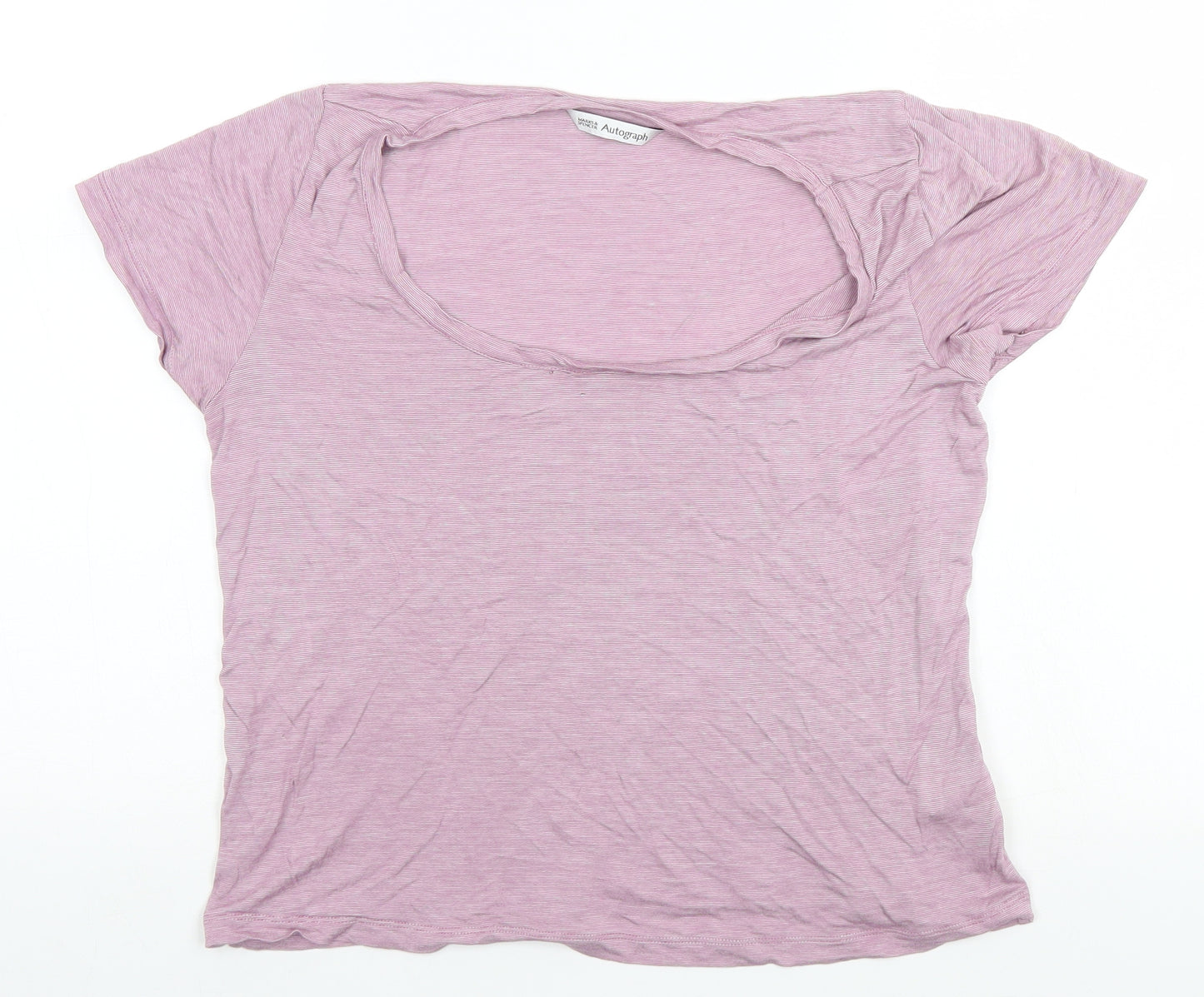 Marks and Spencer Womens Pink   Basic T-Shirt Size 14