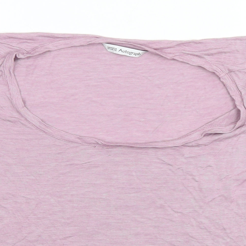 Marks and Spencer Womens Pink   Basic T-Shirt Size 14