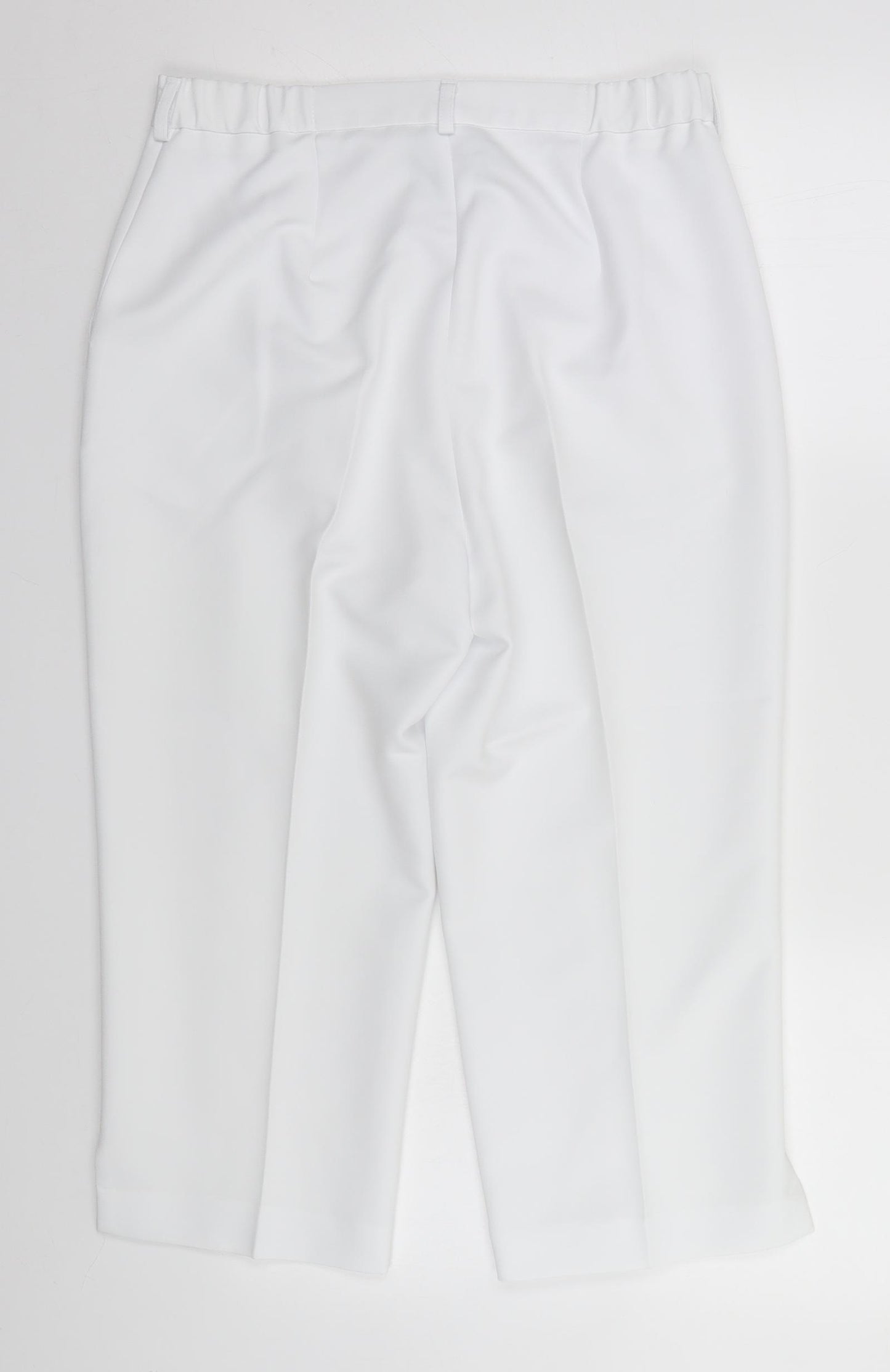 Emsmorn Womens White   Trousers  Size 12 L20 in