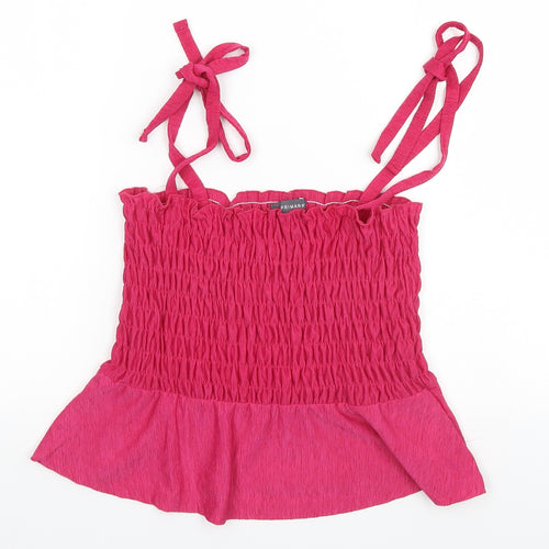 Primark Womens Pink   Basic Tank Size 10