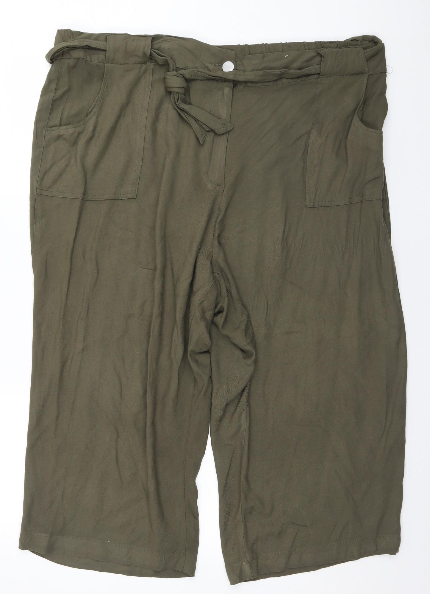 Yours Womens Green   Trousers  Size 22 L20 in