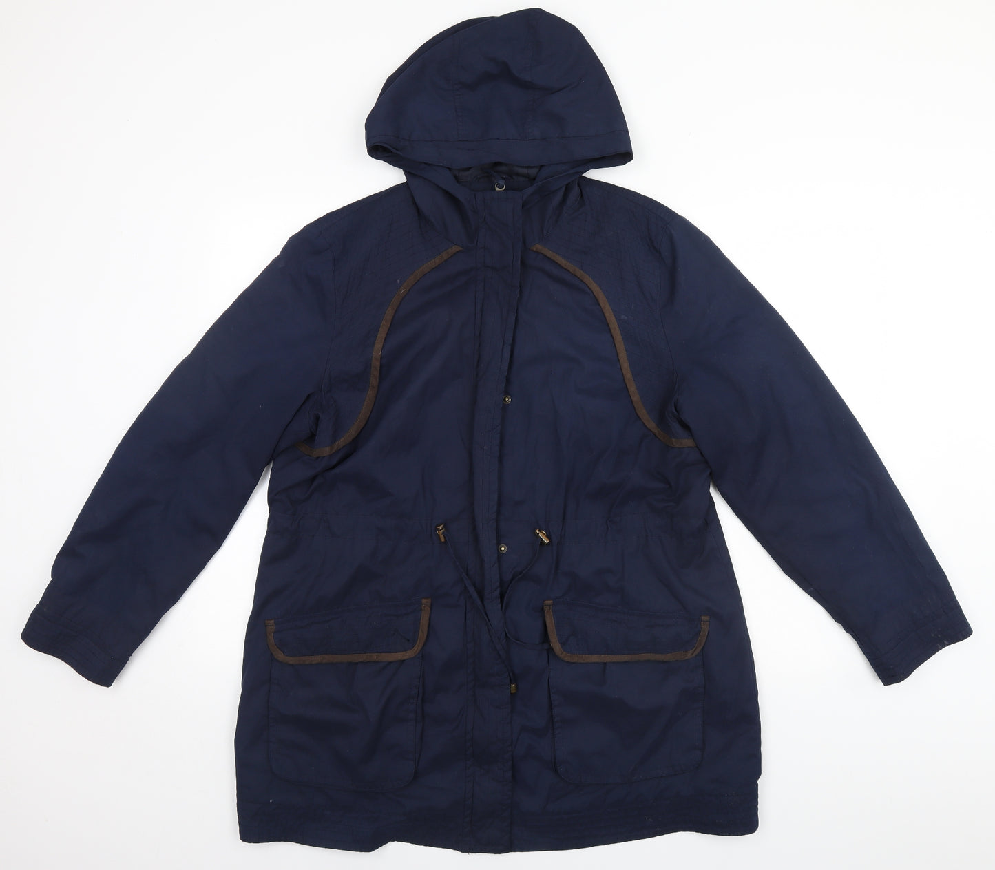 Debenhams Womens Blue   Overcoat Coat Size 18